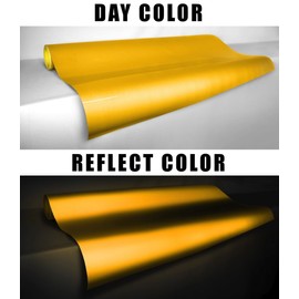 VViViD Auto Emblem Vinyl Car Wrap 11.8 Inch x 4 Inch Pack (Reflective Gold)