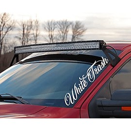 White Trash Car Sticker Decal, Truck, Windshield Banner Sticker 20 inches