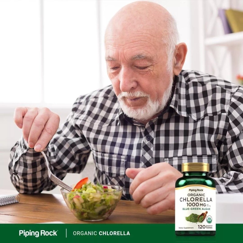Chlorella Capsules Cápsulas de Clorella Combate los radicales Libres El