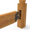 KOPKIO 2 PCS Universal Wood Bed Rail Hook Plates for