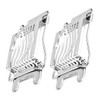 FUNOMOCYA Stainless Steel Egg Slicer 2 Pcs Egg Cutter for