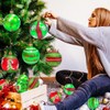 12 Pcs Christmas Tree Bulbs Ornaments, 2.4 Inch Red and
