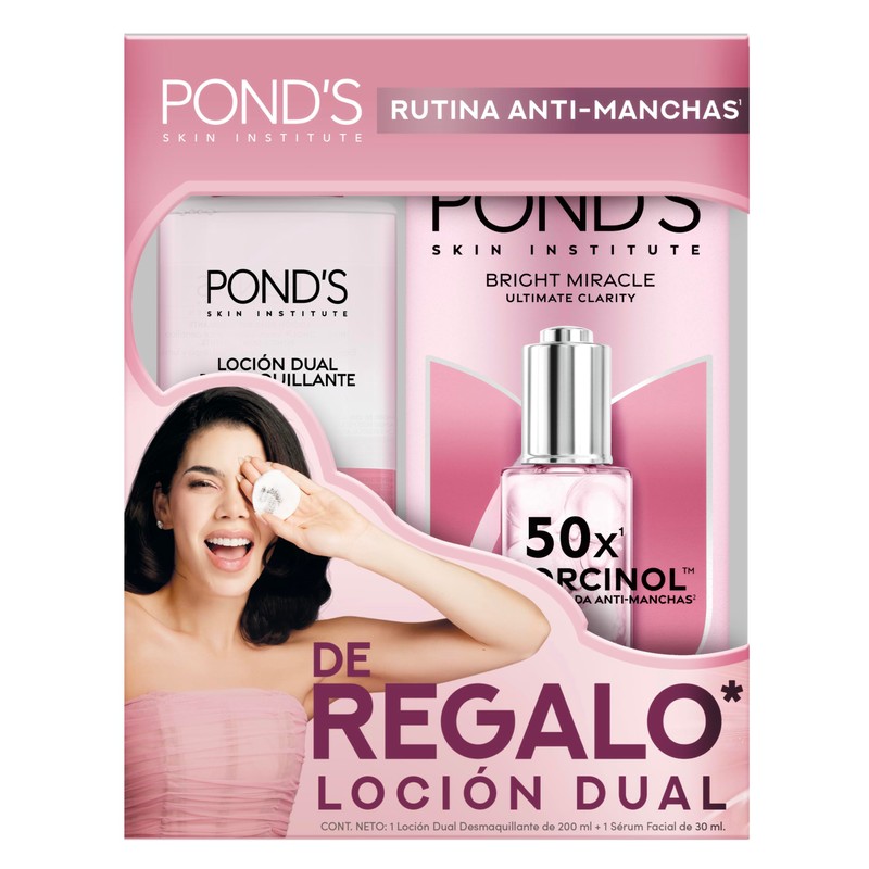 Pond's Pack con Sérum Facial 30ml y Loción Dual 200