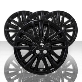 Set of 4 18" 15 Spoke Snap-On Wheel Skins for Toyota Camry SE 2021-2025 - Gloss Black