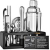 Mixology Bartender Kit with Stand - 15 Piece Bar Tool