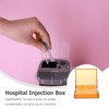 Healeved 5pieces Injection Box for Hospital Use Durable Plastic Syringe