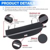 Powerty Cargo Cover for 2015-2024 Nissan Murano 2.5L/3.5L Retractable Trunk