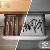 Silverware Organizer, 2 Pack 10 Inch Utensil Organizer Kitchen Drawer
