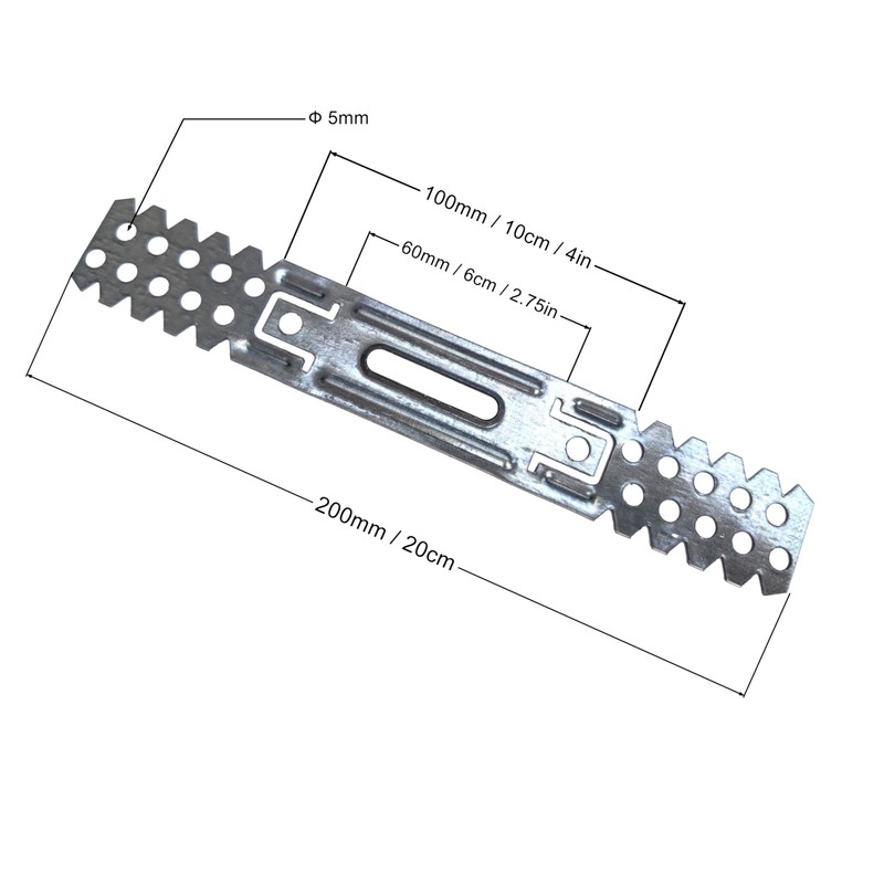 HAFD Drywall Brackets 75mm / 200mm Total Length, Pre-Galvanised Steel