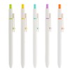5PCS Zennyth Retractable Gel Pens Set, Quick Dry Black Ink