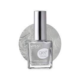 Kiss New York Professional Gel Strong Nail Polish Glossy Shine Finish Vivid Shimmer Long Lasting Chipping Free Trending Futuristic Metal Color