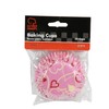 Chef Craft Paper Patterned Cupcake Liners, 50 Count, Pink/White/Red