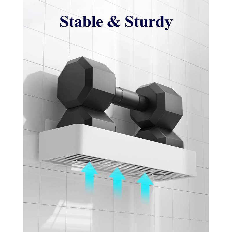 Kitsure Shower Caddy - 2 Pack Adhesive Shower Organizer, Rustproof