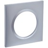 Legrand 600851 Square Dooxie Plate with 1 Post Aluminium Effect