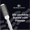 Olivia Garden - Expert Blowout Shine Hairbrush, White and Grey,