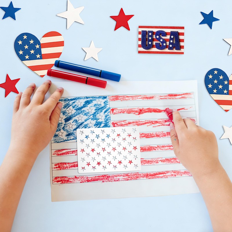 Large Star Stencils Independance Day Decor 50 Star Stencil American