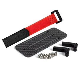 Carbon Fiber Battery Tray ESC Receiver Mount for 1/10 SCX10 RC Crawler Cheater Rigs LCG Chassis Lower Center of Gravity Rails