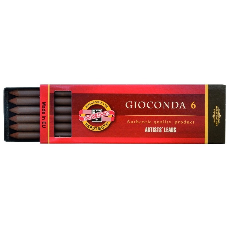 4377 Koh-I-Noor Dry Chalks Light Brown Sepia Pk6 (Box) by