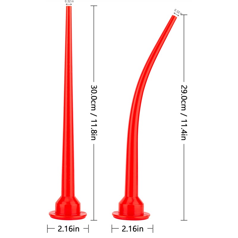 caulking extension nozzle，Caulking Nozzle for Sausage Caulking Gun,Long Sausage Nozzle,Reusable