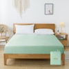 bienDo Fitted Sheet 160 x 200 cm, Bamboo Vegan Silk,