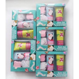 Squishmallow Bath Set 1 Bubble Bath 1 Body wash 1 Bath Bomb 1 Bath Pouf