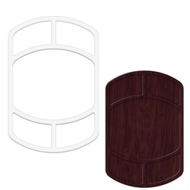 Betagt Valet Tray Router Templates, 5mm Thick Acrylic Templates for Woodworking, DIY Router Inlay Template for Painting Supplies and Craft Projects Kitchen Tracing Guide Tools (Style 3)