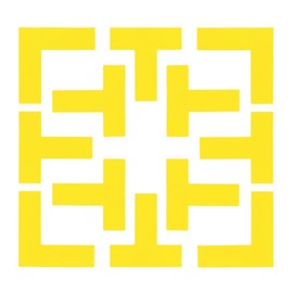 Champion Sports Rhino Pickleball Court Boundary Marker Set, Yellow