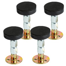 4 Pieces Adjustable Bed Frame Bed Frame Anti-shake Tool Headboard Stopper Telescopic Support for Bed Cabinet Sofa Room Wall (67-87mm)