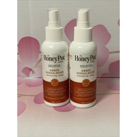The Honey Pot Company 🪵HONEY POT Amber Sandalwood REFRESHING SPRAY 4 fl oz (118 ml) Set Of 2