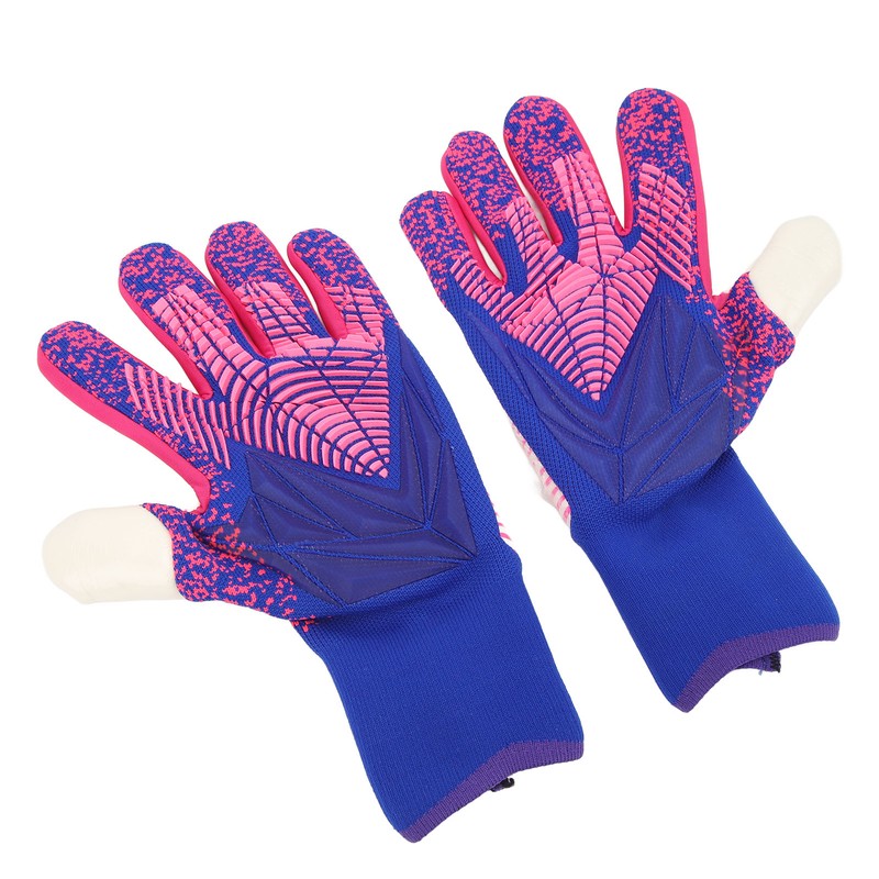 1Pair Goalkeeper Gloves Soccer Goalie Gloves Latex Strong Grip Breathable