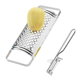 Westmark Famos 103522E6 Set of 2 Crown Grater + Peeler Stainless Steel Silver