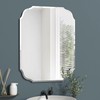 GOAND Silver Wall Mirror-Beveled Edge Frameless Mirror for Bathroom, Vanity,