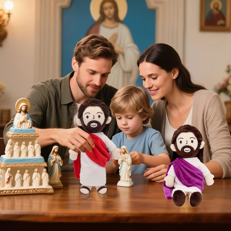 Yelakey 13" Jesus Plush Jesus Stuffed Doll Religious Easter Gifts