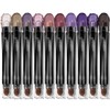 LUXAZA 10PCS Eyeshadow Stick Set,Pro Longwear Purple Cream Eye Shadow