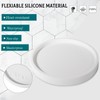 Silicone Bathroom Tray Round Vanity Tray Decorative Soap Holder Kitchen