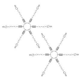 1 Pair Tire Chain Tensioners, Trunk Spring Tire Chain Tighteners,Garden Tractor Tire Chain Tighteners for Large Tractor Loader,Garden Tractor (2pcs)