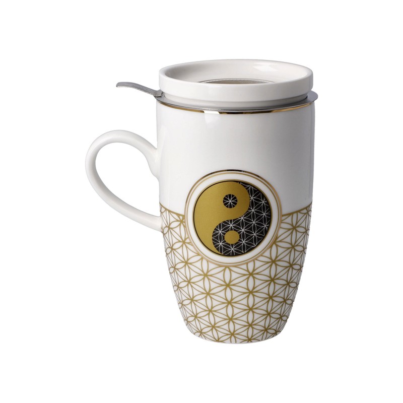 Goebel Tea Cup with Strainer Flower of Life 23-101-76-1 Fine