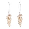 Silverly Women's 925 Sterling Silver Cultured Pearl Grape Cluster Dangle
