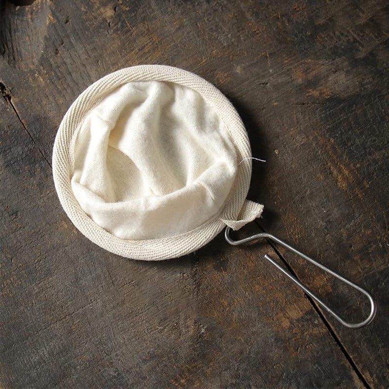 4Pcs Reusable Coffee Filters, Flannel Cloth Coffee Sock Strainers