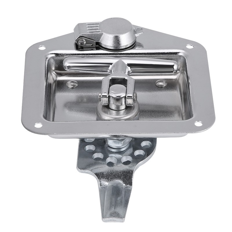 Stainless Steel Folding T Shape Handle Lock Tool Box Keys