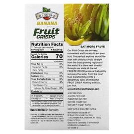BROTHERS ALL NATURAL Banana Fruit Crisps 12 Count, 0.59 OZ