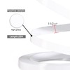 ZYJT White 1 1/2" x 25ft PVC Glossy White Edge