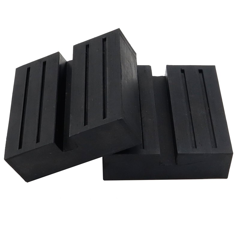 2pcs Car Lift Jack Stand Rubber Pads Square Slotted Frame