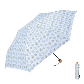Waterfront S355-0810LB1-BB Folding Umbrella, Parasol and Rain Umbrella, Kippis All Weather Condition, Rahaya Light Blue, 21.7 inches (55 cm), Attractive Scandinavian Design, Works with All Weather