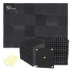 Focusound 50 Pack Acoustic Foam Panels 1" x 12" x