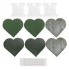 3 Set Page Corner HandMade HeartShaped Leather Bookmark Making Fabric
