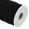 SEUNMUK 2 Roll 1mm Black Elastic String, 200m Elastic Beading