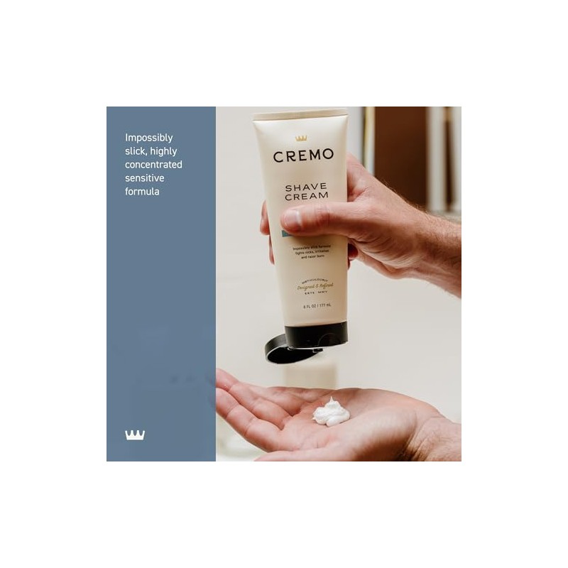 Cremo Barber Grade Sensitive Shave Cream, Astonishingly Superior Smooth Shaving