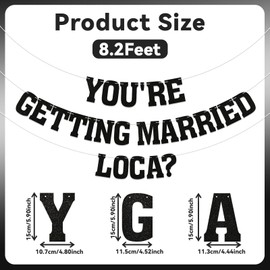 You're Getting Married Loca? Banner - Loca Vampire Bachelorette Party Decorations Vampire Bridal Shower Party Banner Loca Bachelorette Party Decor Black Glitter
