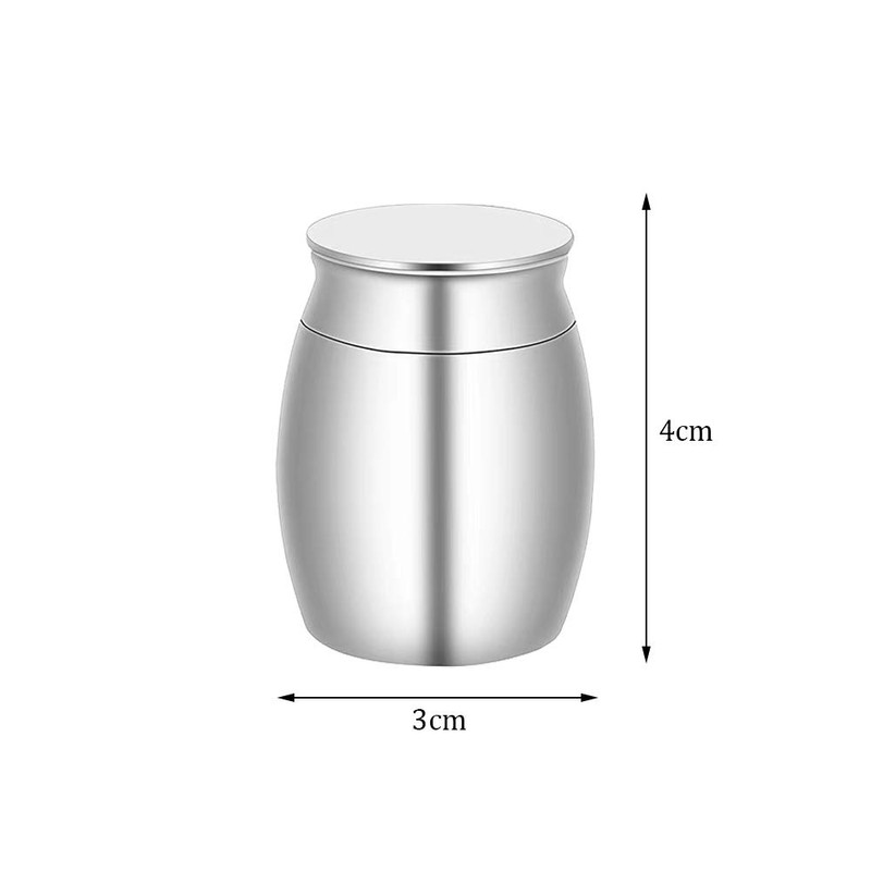 NA Small Keepsake Urns Stainless Steel Mini Waterproof Memorial Cremation